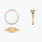 14k Gold Square Signet Ring  Ferkos Fine Jewelry