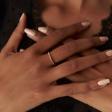 14k Gold Mini Heart Eternity Ring  Ferkos Fine Jewelry
