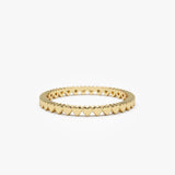 14k Gold Mini Heart Eternity Ring 14K Gold Ferkos Fine Jewelry
