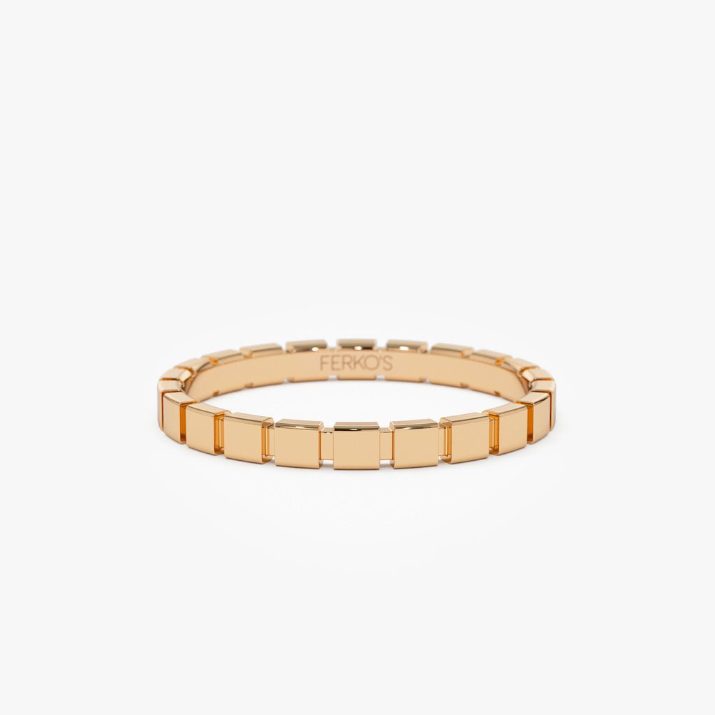 Square Stackable Rings 14K Geometric Square Stacking Ring – Ferkos Fine Jewelry