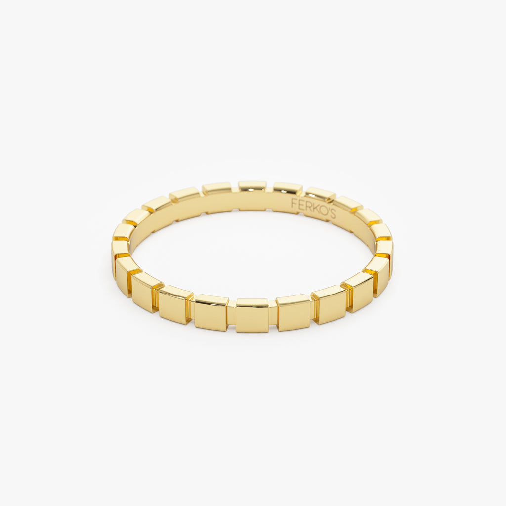 Square Stacking Rings 14K Geometric Square Stacking Ring – Ferkos Fine Jewelry