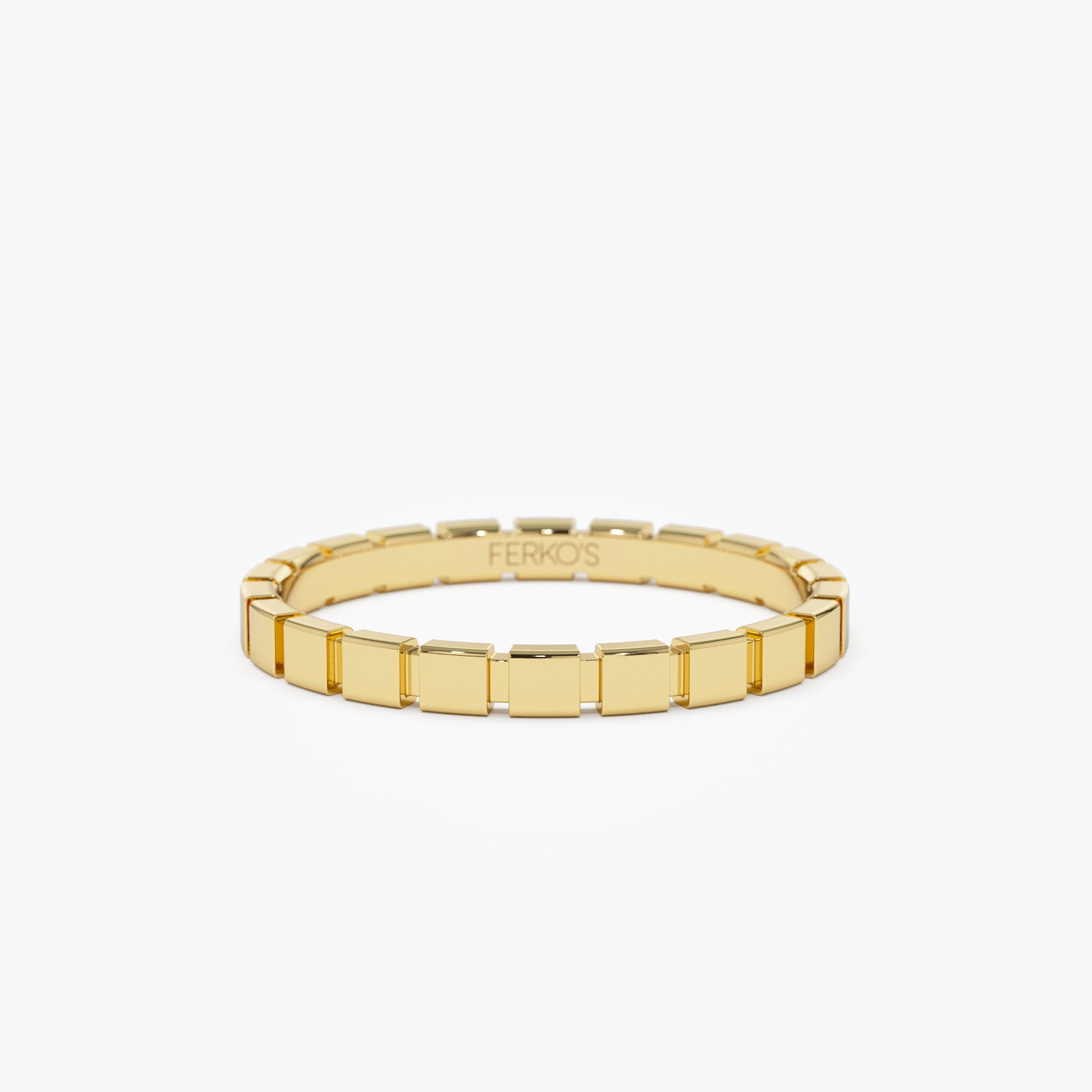 Square Stacking Rings 14K Geometric Square Stacking Ring – Ferkos Fine Jewelry