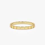 14K Geometric Square Stacking Ring 14K Gold Ferkos Fine Jewelry