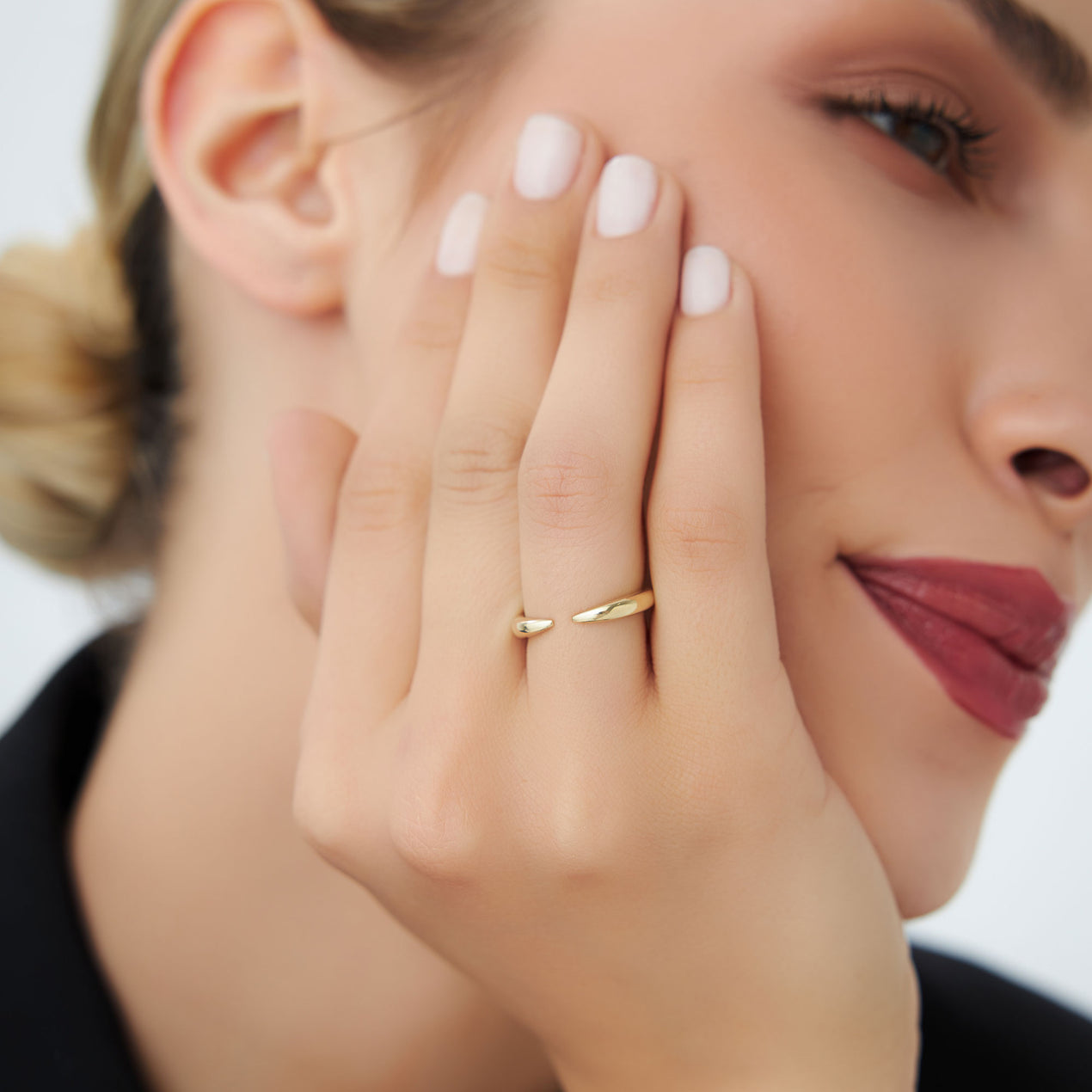 14K Open Claw Cuff Ring For Women – Ferkos Fine Jewelry