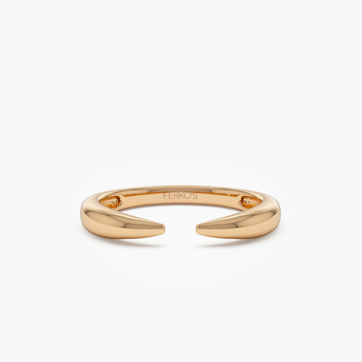 14K Open Claw Cuff Ring For Women – Ferkos Fine Jewelry