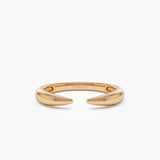 14K Open Claw Cuff Ring For Women 14K Rose Gold Ferkos Fine Jewelry