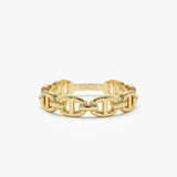 14k Solid Gold Mariner Chain Ring 14K Gold Ferkos Fine Jewelry