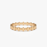 14k Alternating Size Oval Ring 14K Rose Gold Ferkos Fine Jewelry