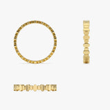 14k Alternating Size Oval Ring  Ferkos Fine Jewelry