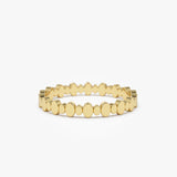 14k Alternating Size Oval Ring 14K Gold Ferkos Fine Jewelry