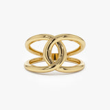 14k Gold Infinity Knot Ring 14K Gold Ferkos Fine Jewelry