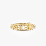 14K Gold Custom Name Ring 14K Gold Ferkos Fine Jewelry