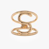 14K Solid Gold Personalized Initial Ring 14K Rose Gold Ferkos Fine Jewelry