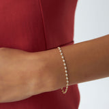 14K Gold Bezel Setting Diamond Tennis Bracelet  Ferkos Fine Jewelry