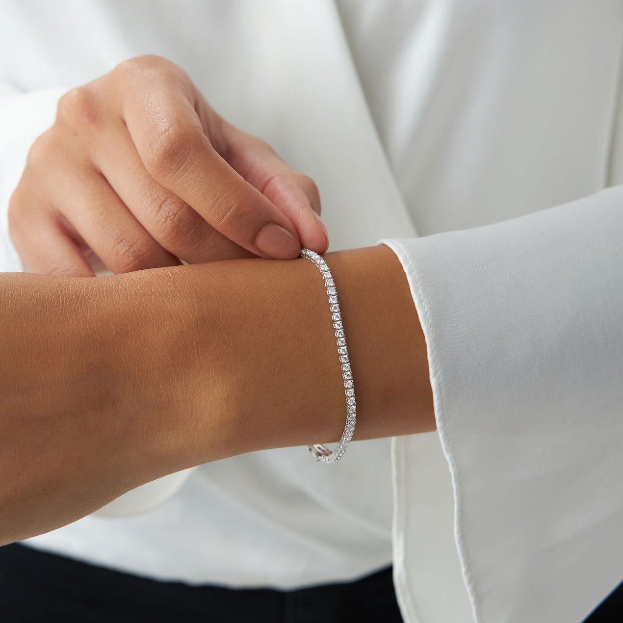 14K Diamond Tennis Bracelet ctw – Ferkos Fine Jewelry