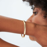 14k 0.85 Ctw Statement Diamond Bangle Bracelet  Ferkos Fine Jewelry