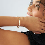 14k Bezel Setting Marquise Shaped Diamond Bangle  Ferkos Fine Jewelry