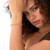 14K Gold Oval Shaped Citrine Tennis Bracelet 11.35 ctw Ferkos Fine Jewelry
