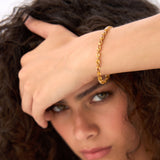 14K Gold Oval Shaped Citrine Tennis Bracelet 11.35 ctw Ferkos Fine Jewelry