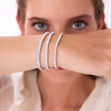 7.00ctw 14k Round Shaped Lab Grown Diamond Tennis Bracelet - Emily Ferkos Fine Jewelry