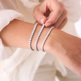 7.00ctw 14k Round Shaped Lab Grown Diamond Tennis Bracelet - Emily Ferkos Fine Jewelry