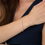 2.00 CTW 14k Bezel Setting Lab Grown Diamond Tennis Bracelet - Isla Ferkos Fine Jewelry