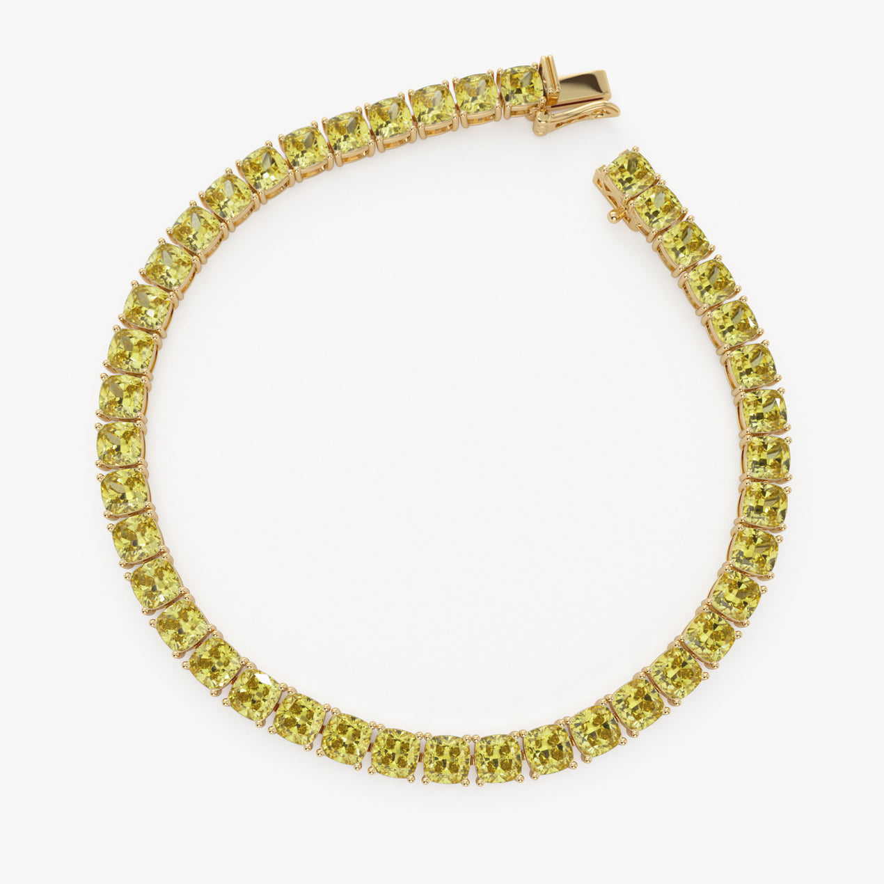 17.50 ctw 14k Lab Grown Cushion Cut Fancy Vivid Yellow Diamond