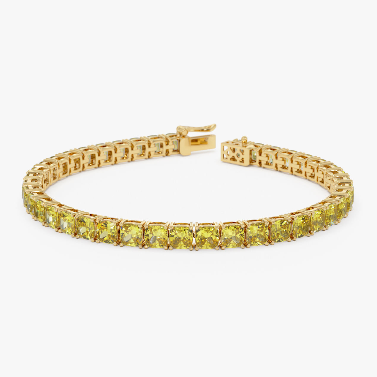 17.50 ctw 14k Lab Grown Cushion Cut Fancy Vivid Yellow Diamond