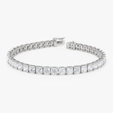 15.75 ctw 14k Lab Grown Cushion Cut Diamond Tennis Bracelet - Erin 14K White Gold Ferkos Fine Jewelry