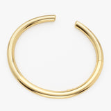 14K Gold 5MM Thick Open Cuff Bangle Bracelet Ferkos Fine Jewelry