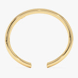 14K Gold 5MM Thick Open Cuff Bangle Bracelet Ferkos Fine Jewelry