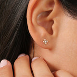 14k Rose Diamond Clover Earrings Ferkos Fine Jewelry
