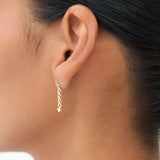 14k Cuban Link Diamond Earrings  Ferkos Fine Jewelry