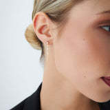 14K Linear Bar Triple Diamond Drop Earrings  Ferkos Fine Jewelry