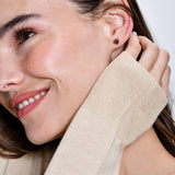 14K Heart Shaped Garnet Stud Earrings Ferkos Fine Jewelry
