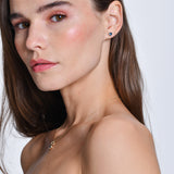 14K Heart Shaped London Blue Topaz Stud Earrings Ferkos Fine Jewelry