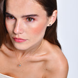 14K Heart Shaped London Blue Topaz Stud Earrings Ferkos Fine Jewelry