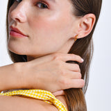 14K Prong Set Citrine Half Hoops Ferkos Fine Jewelry