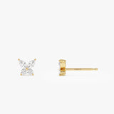 14k Marquise and Round Diamond Butterfly Studs Ferkos Fine Jewelry