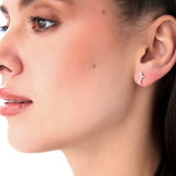 14k Diamond Vine Stud Earrings Ferkos Fine Jewelry