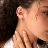 14k Emerald Cut Drop Linked Earrings Ferkos Fine Jewelry