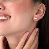 1.20 Ctw Lab Grown Emerald Cut Diamond Stud Earrings - Alba Ferkos Fine Jewelry