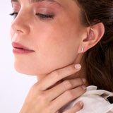 14k Gold Geometric Baguette Diamond Studs Ferkos Fine Jewelry