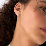 0.75 ctw 14k Lab Grown Marquise Shaped Diamond Double Bezel Stud Earrings - Gaia Ferkos Fine Jewelry
