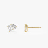 1.80 ctw 14k Toi et Moi Lab Grown Diamond Studs - Gemma Ferkos Fine Jewelry