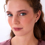 14k Diamond Knot Unique Stud Earrings Ferkos Fine Jewelry