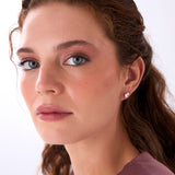 0.85 Ctw 14k Prong Setting Lab Grown Diamond Double Pear Stud Earrings - Helia Ferkos Fine Jewelry