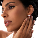 2.00 ctw 14k Classic Four Prong Lab Grown Round Diamond Studs - Fiona Ferkos Fine Jewelry