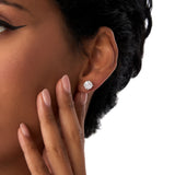 2.00 ctw 14k Classic Four Prong Lab Grown Round Diamond Studs - Fiona Ferkos Fine Jewelry