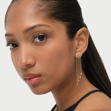 14k Diamond Tassel Dangle Earrings Ferkos Fine Jewelry